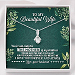 To My Beautiful Wife Always Remember How Much You Mean To Me Love Your Husband Alluring Beauty Necklace - Alluring Beauty Necklace