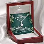 To My Beautiful Wife Always Remember How Much You Mean To Me Love Your Husband Alluring Beauty Necklace