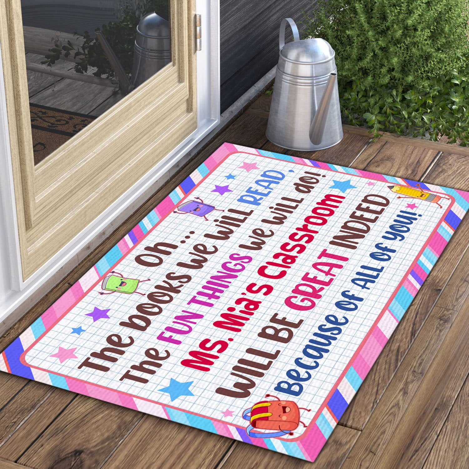 40 HG. The Books We Will Read (Sample Design) Doormat Mockup 3
