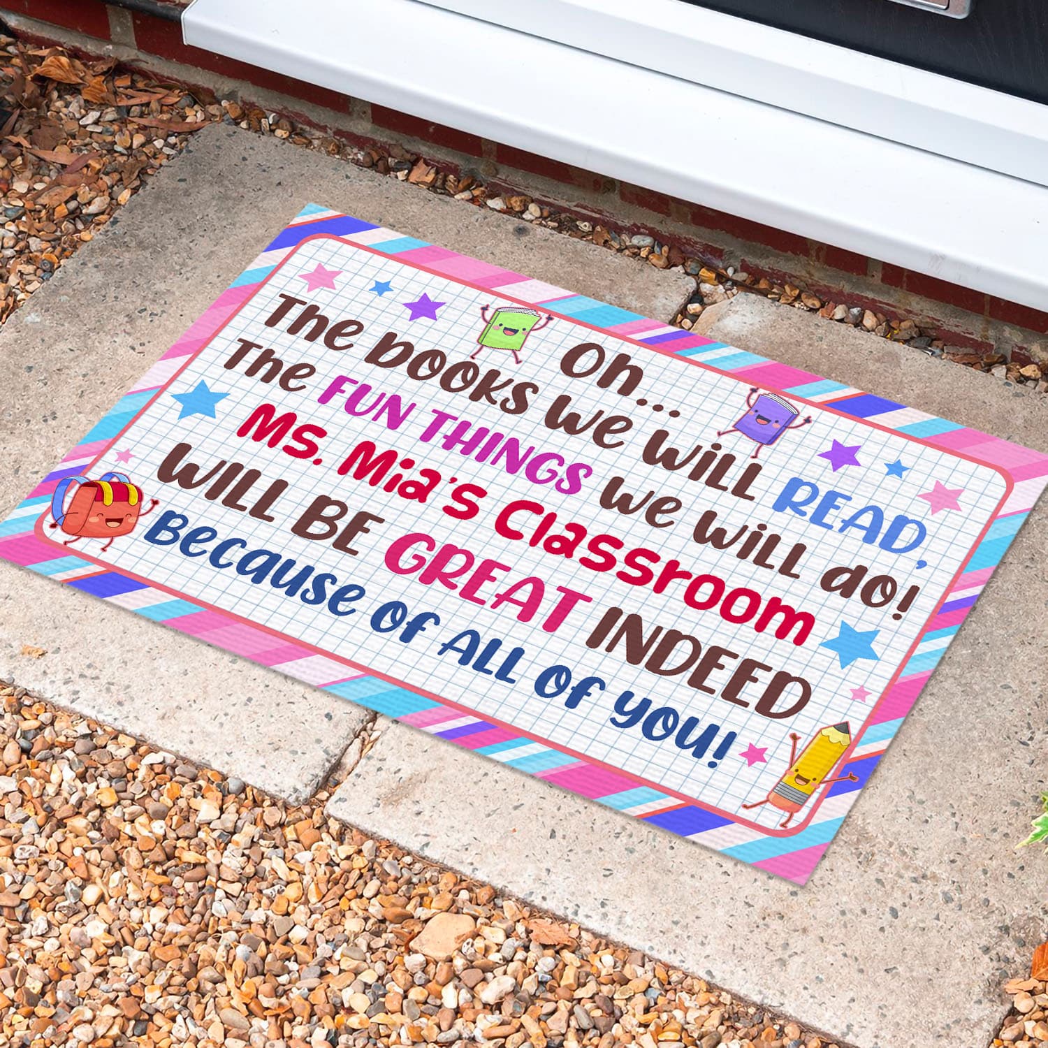 40 HG. The Books We Will Read (Sample Design) Doormat Mockup 10