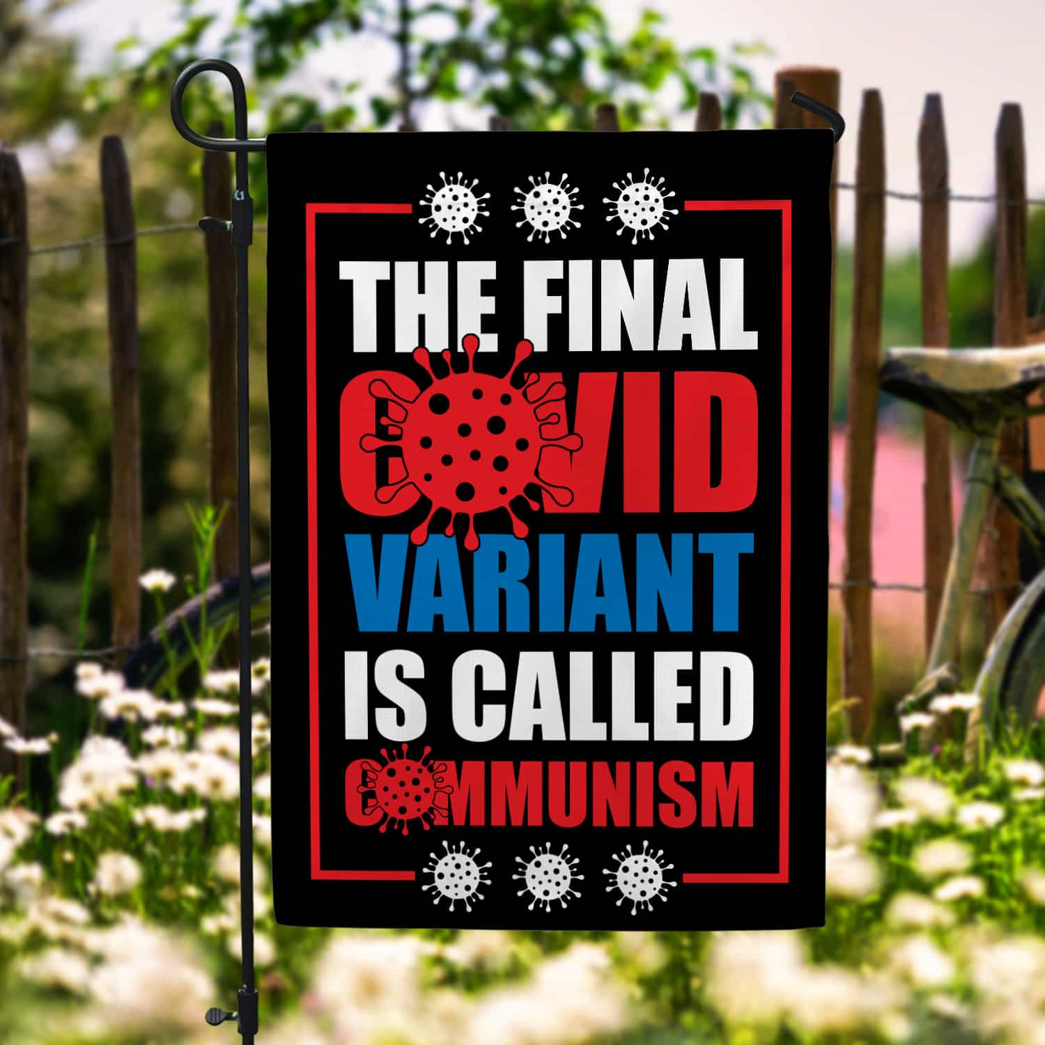 6KNG. Variant Communism 30x40 Garden Flag Mockup 6