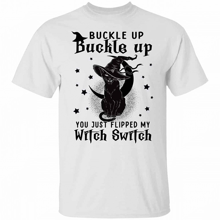buckle up shirt, White, Unisex T-Shirt