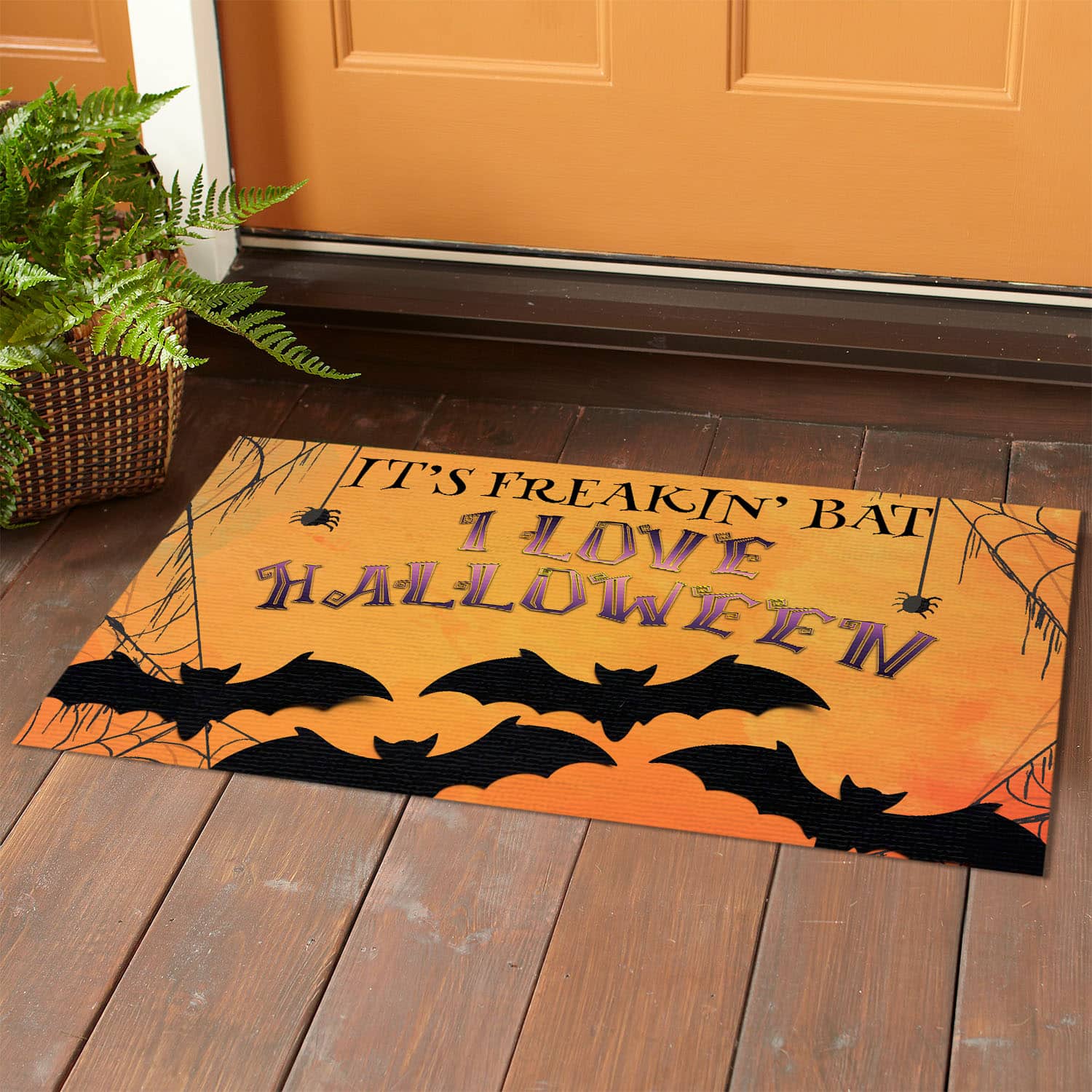 8O. Freakin Bats Doormat mockup 1