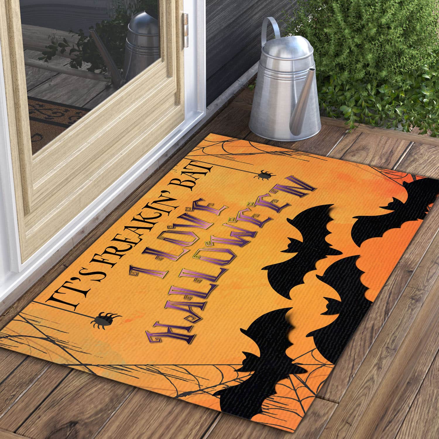 8O. Freakin Bats Doormat Mockup 3