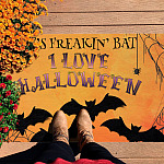 8O. Freakin Bats Doormat mockup 7