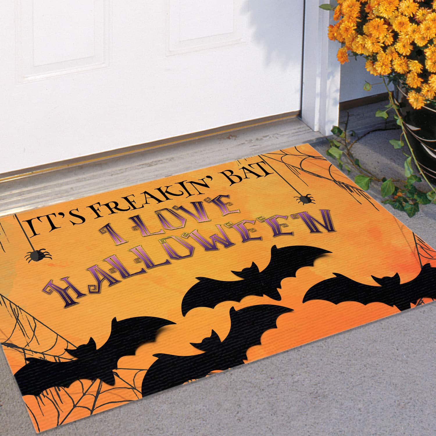 8O. Freakin Bats Doormat Mockup 11