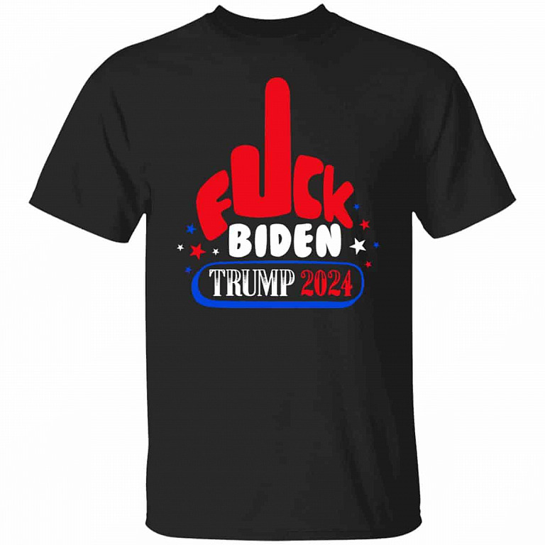 Fuck Biden Trump 2024 tee, Black, Unisex T-Shirt