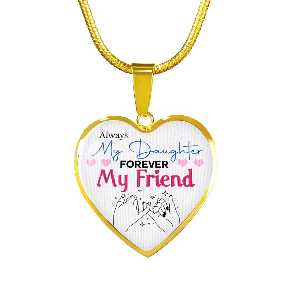 Always My Daughter Forever My Friend Mom and Daughter Matching Gifts Heart Pendant Necklace - Bangle Always My Daughter Forever My Friend Mom and Daughter Matching Gifts Heart Pendant Necklace - Bangle