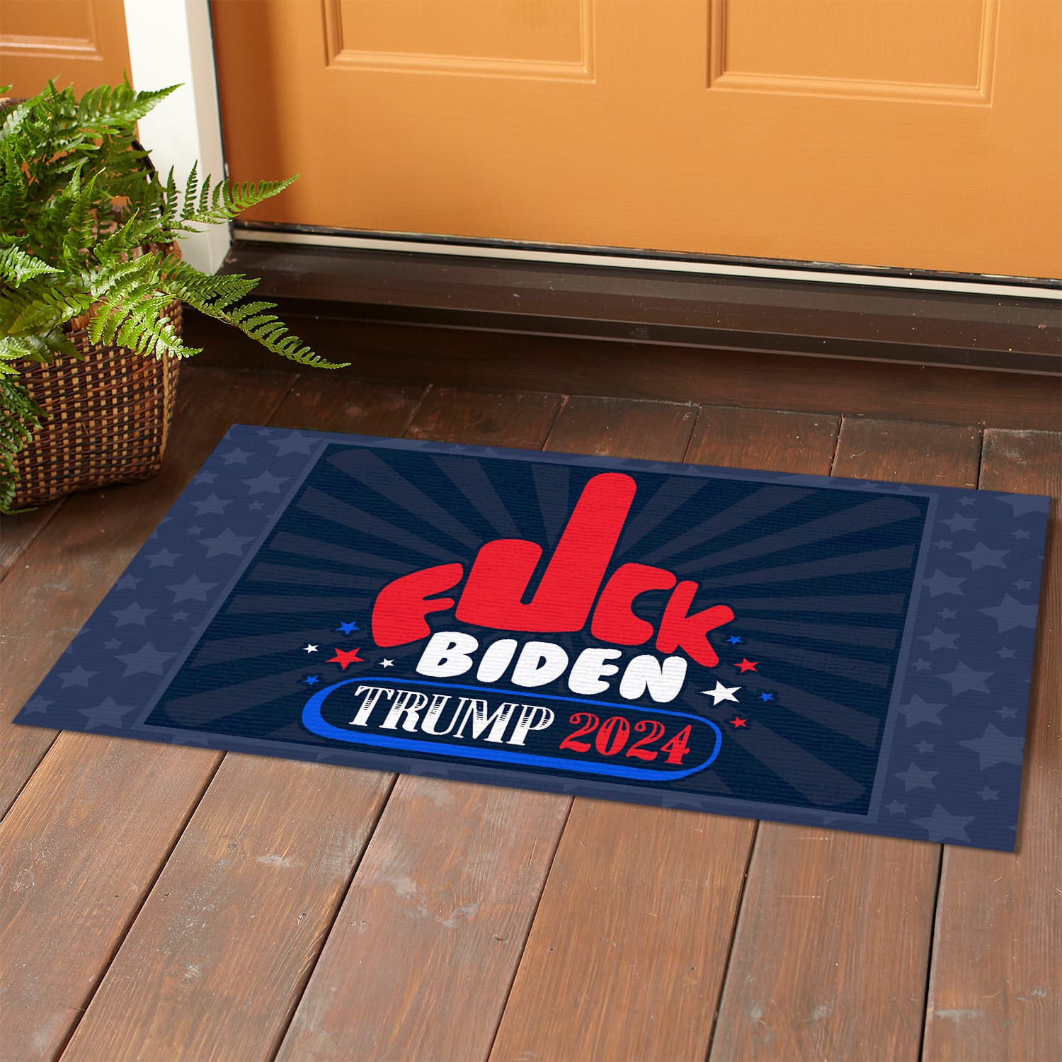 4LV. Fuck Biden Trump 2024 Doormat (3) Doormat mockup 1