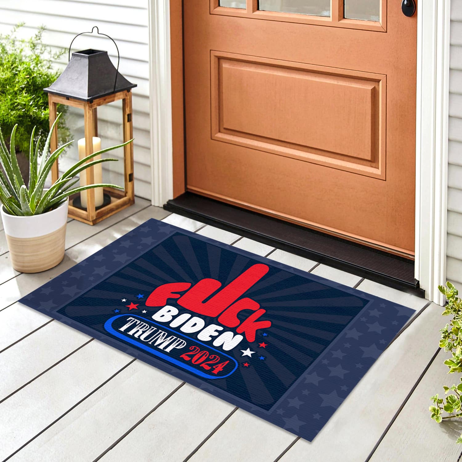 4LV. Fuck Biden Trump 2024 Doormat (3) Doormat mockup 8