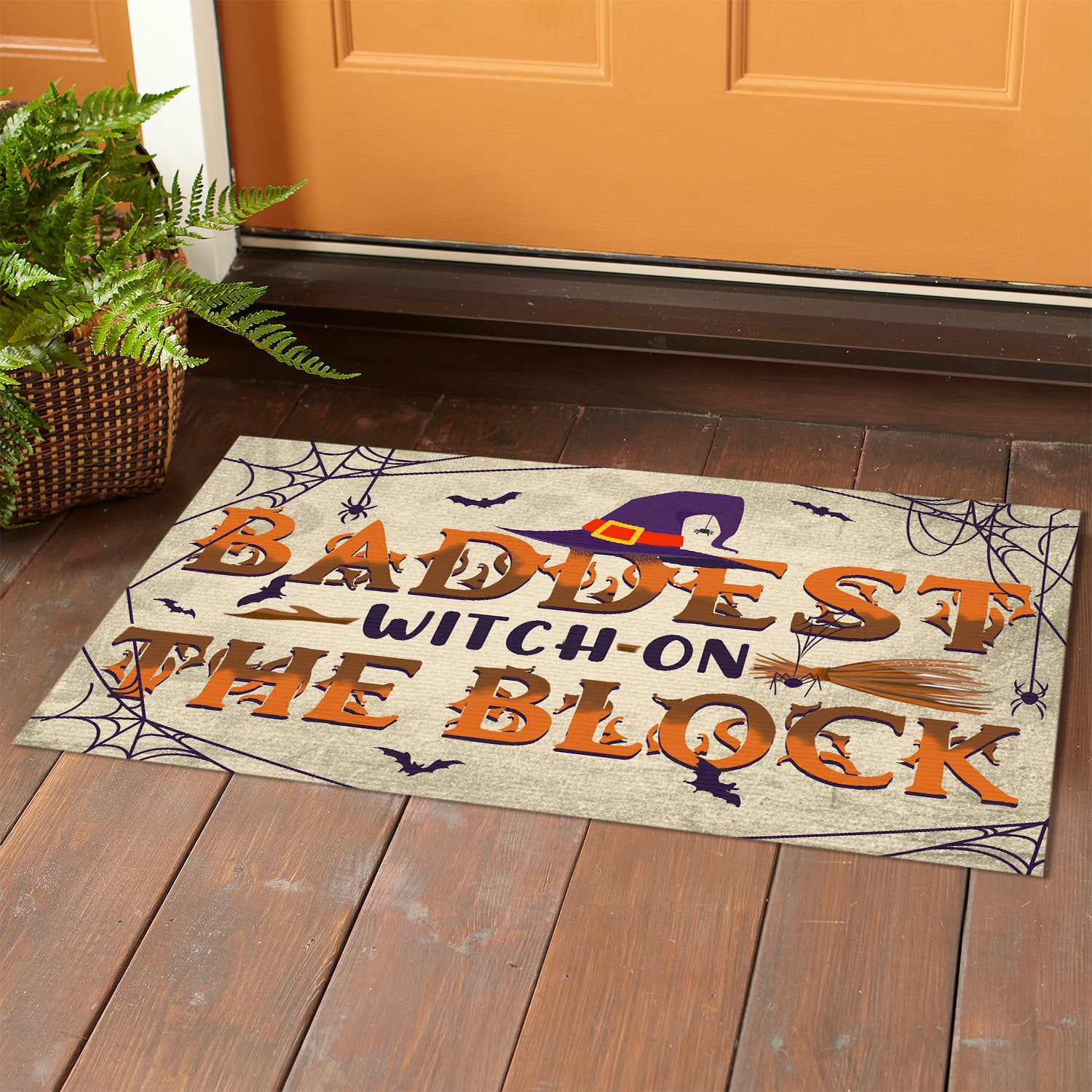 7LV. Baddest Witch (6) Doormat mockup 1