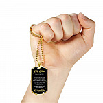 Gifts to My Man the Day I Met You I Found My Missing Piece I Love You Dog Tag Pendant Necklace