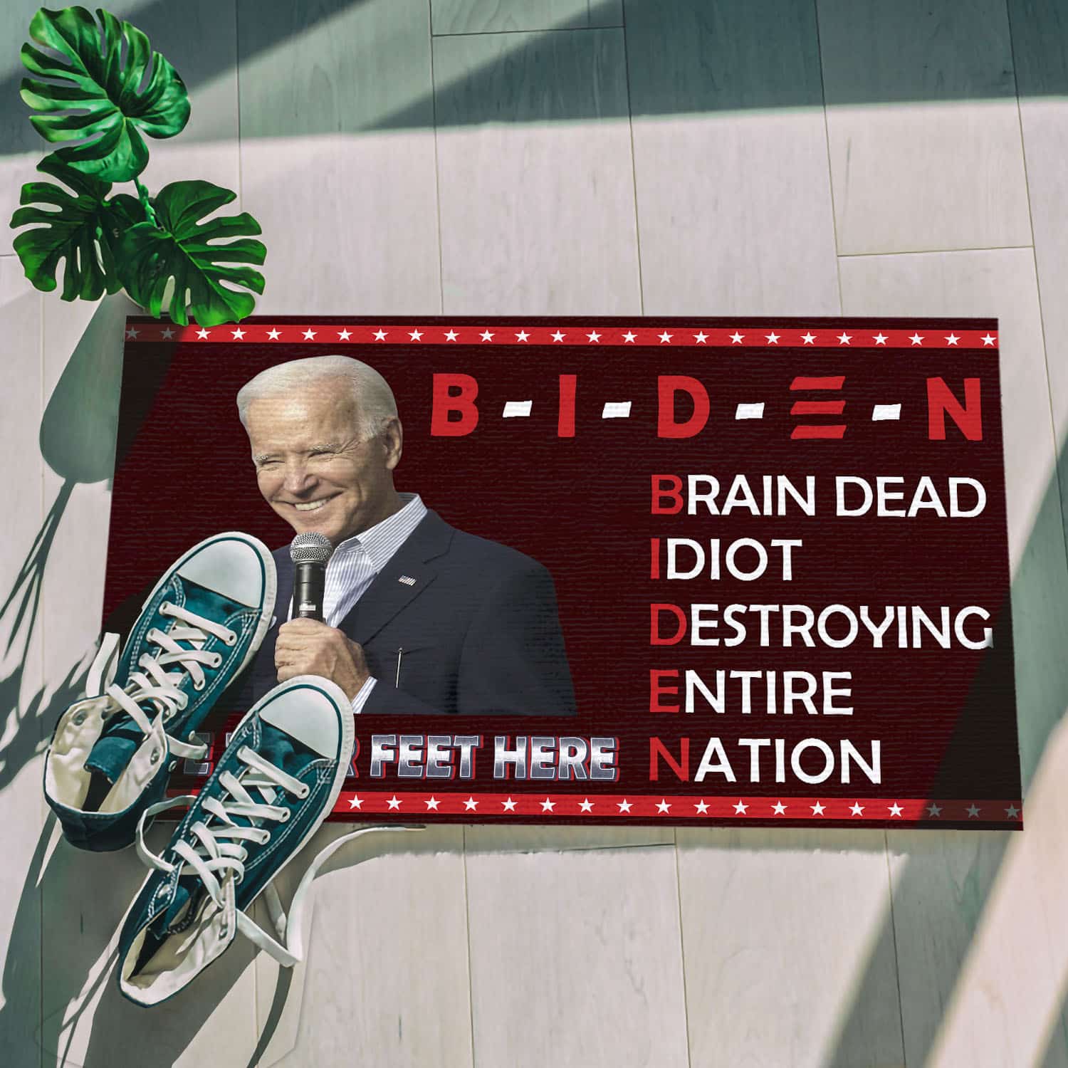 1O. Biden Brain Dead (5) Doormat mockup 5