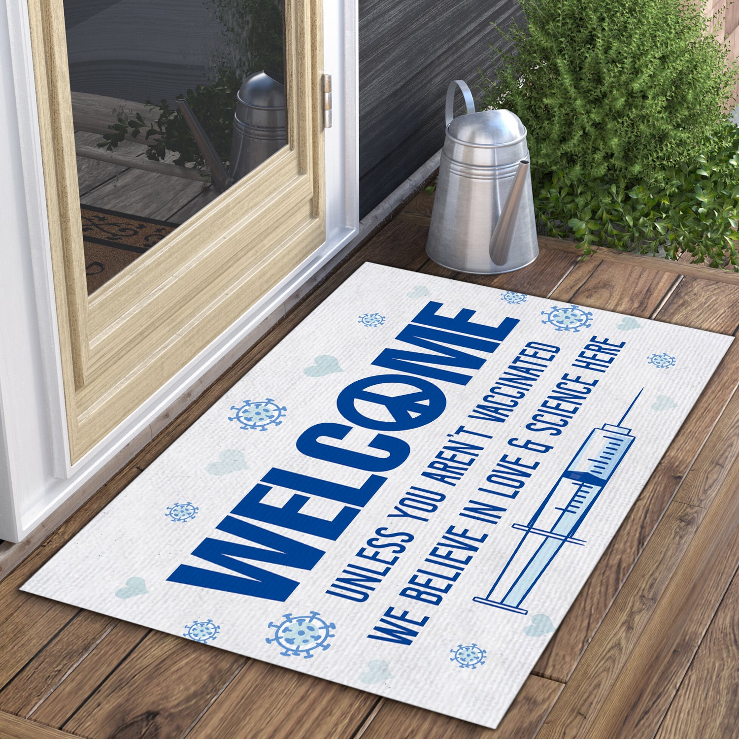 8LV. Welcome Unless You () Doormat mockup 3