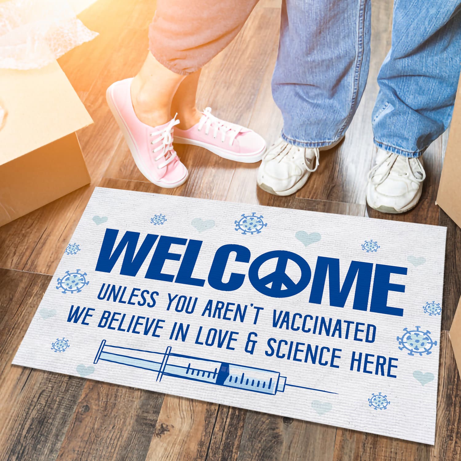 8LV. Welcome Unless You () Doormat mockup 6