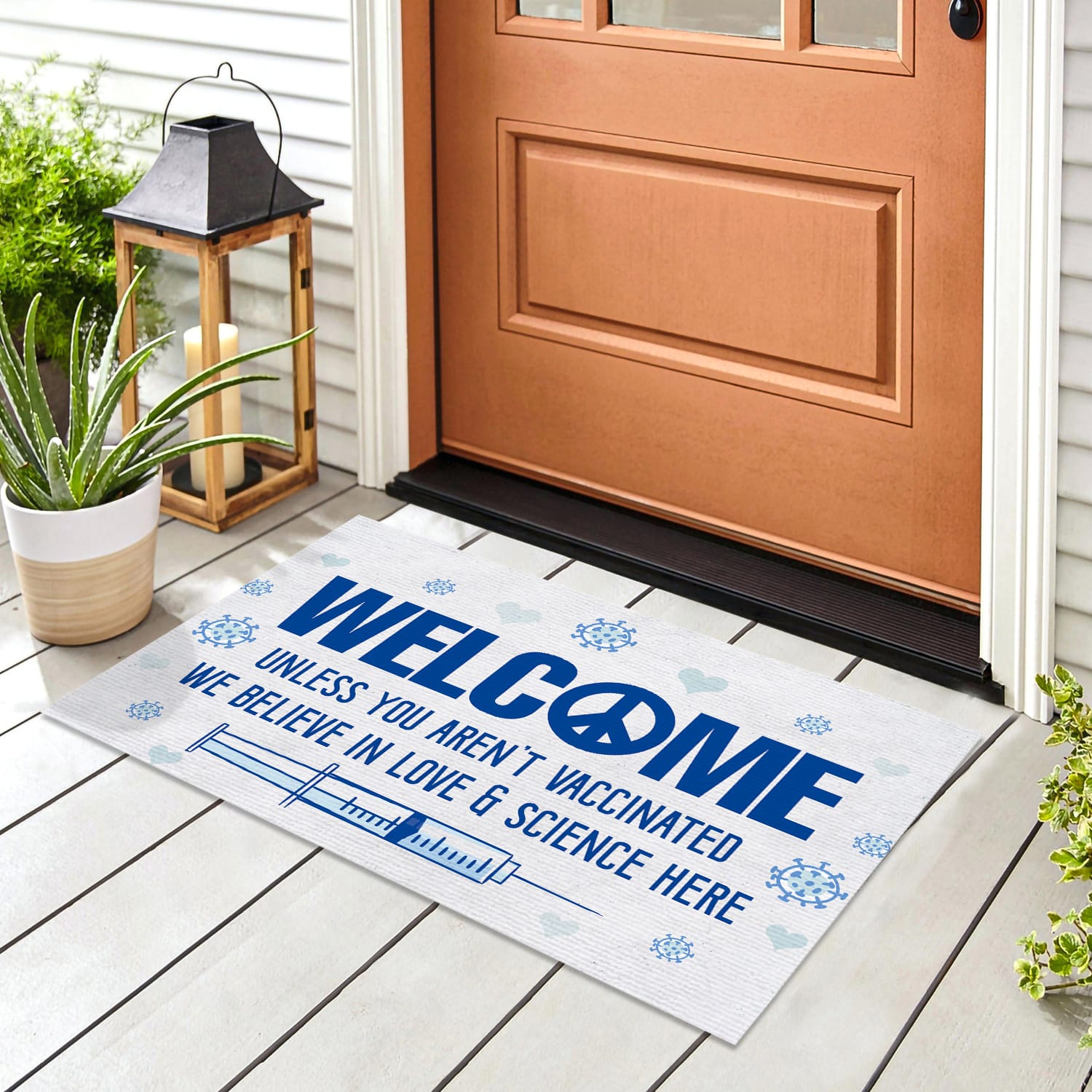 8LV. Welcome Unless You () Doormat mockup 8