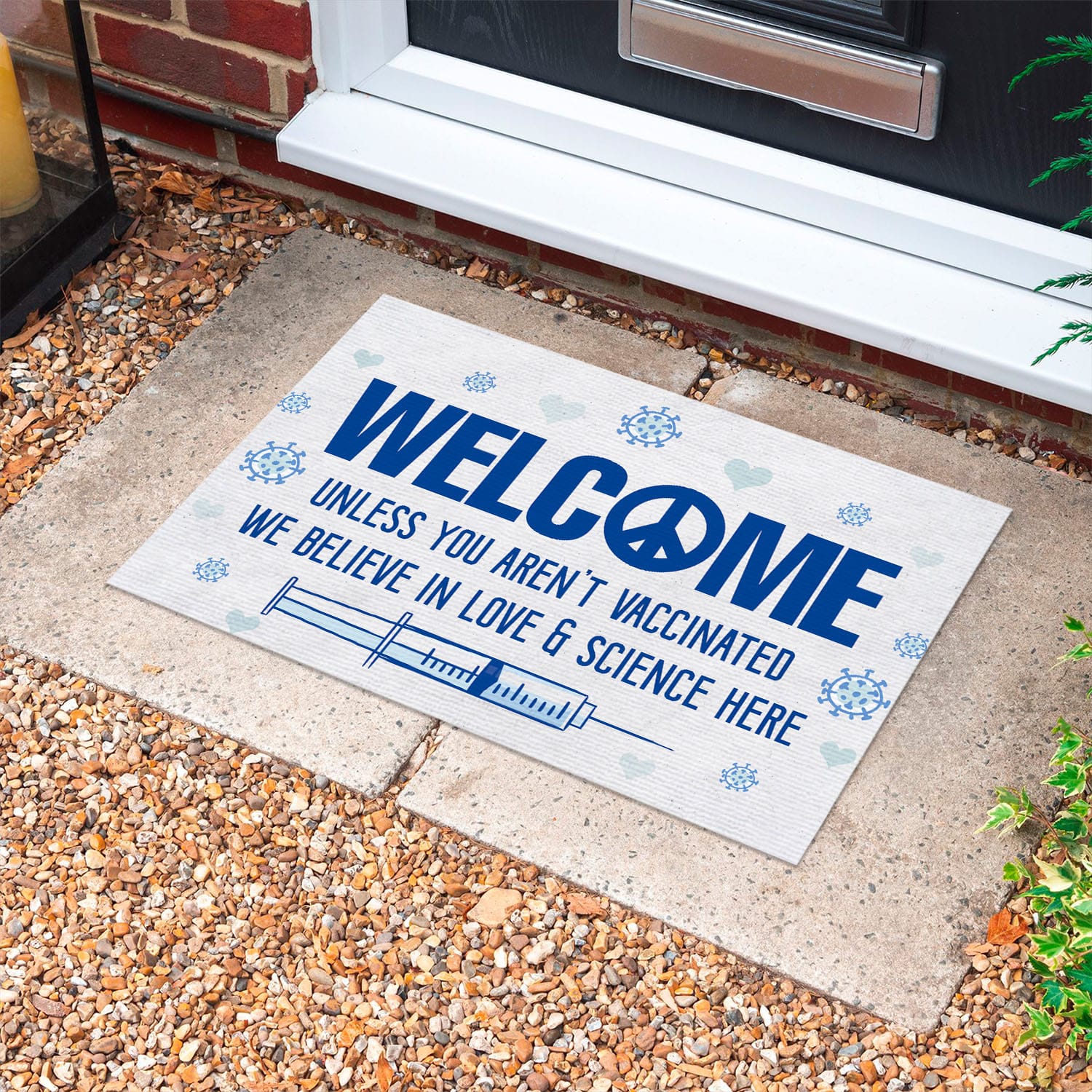 8LV. Welcome Unless You () Doormat mockup 10fx