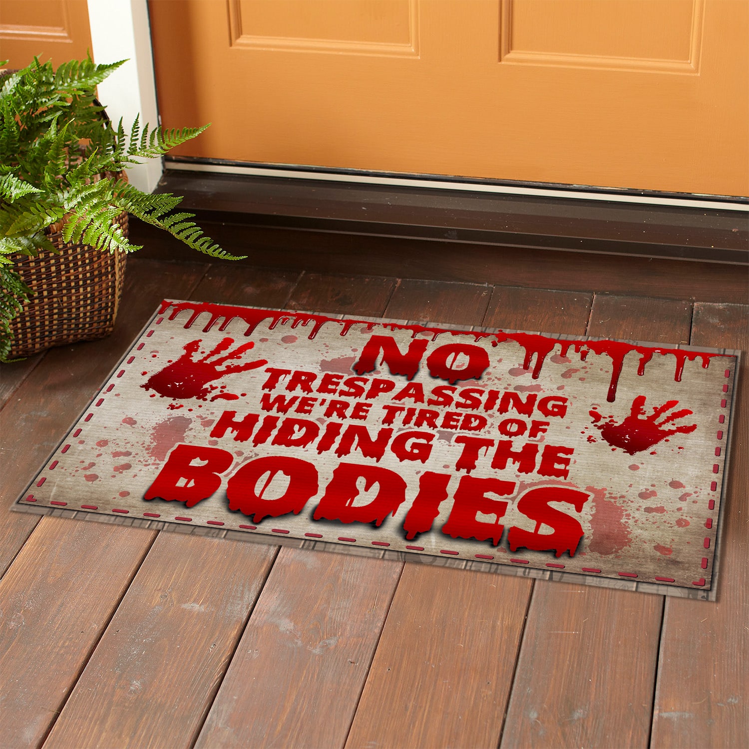 4LV. No Trespassing (6) Doormat mockup 1