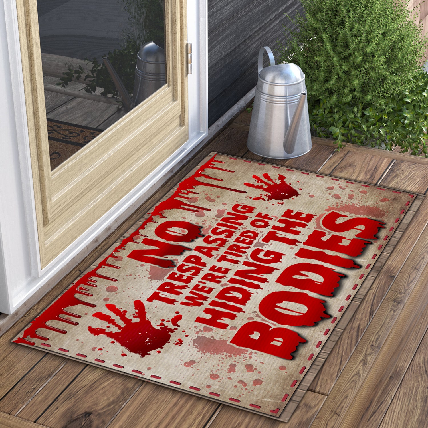 4LV. No Trespassing (6) Doormat mockup 3