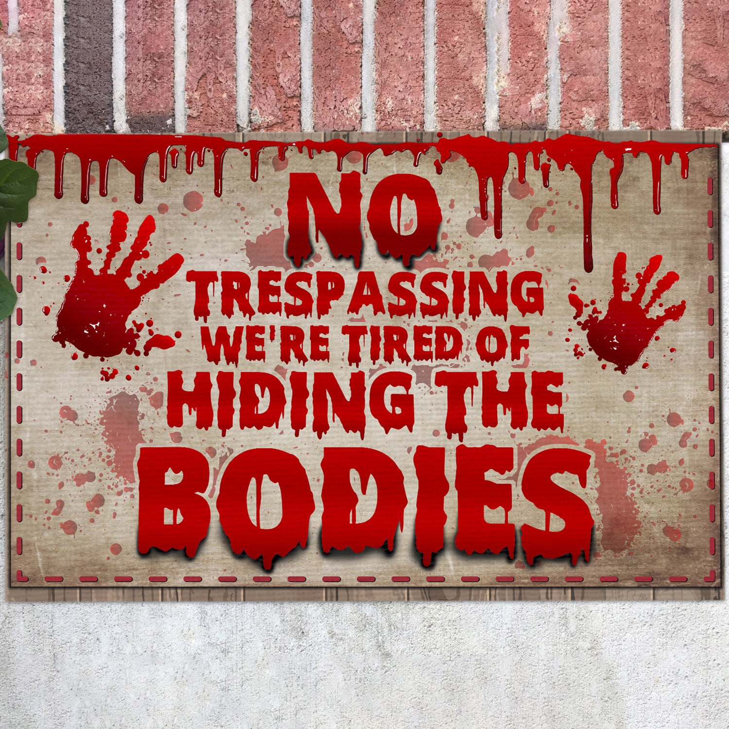 4LV. No Trespassing (6) Doormat mockup 12fx