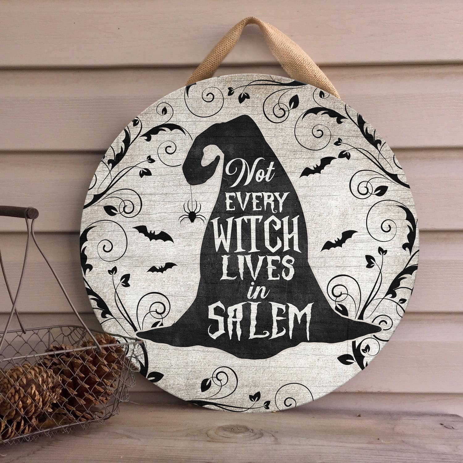 30 HG. Not Every Witch In Salem (3) Door Sign Mockup 4