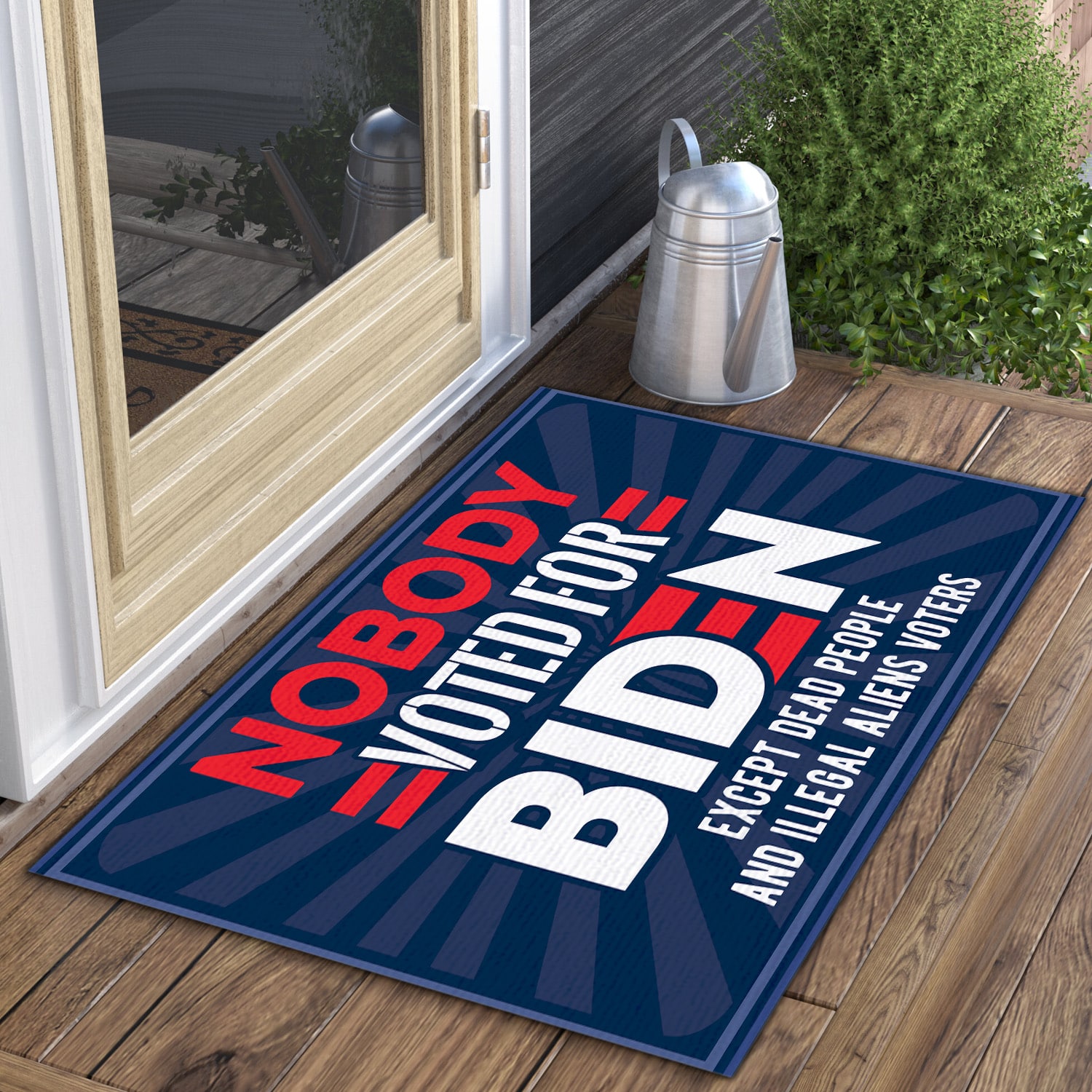 1LV. Nobody Voted for Biden Doormat (5) Doormat mockup 3