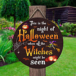 2KNG. Halloween Witch (6) Door Sign Mockup 2