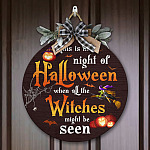 2KNG. Halloween Witch (6) Door Sign Mockup 7
