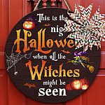 2KNG. Halloween Witch (6) Door Sign Mockup 10