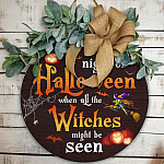 2KNG. Halloween Witch (6) Door Sign Mockup 11
