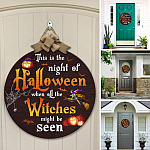 2KNG. Halloween Witch (6) Door Sign Mockup 12