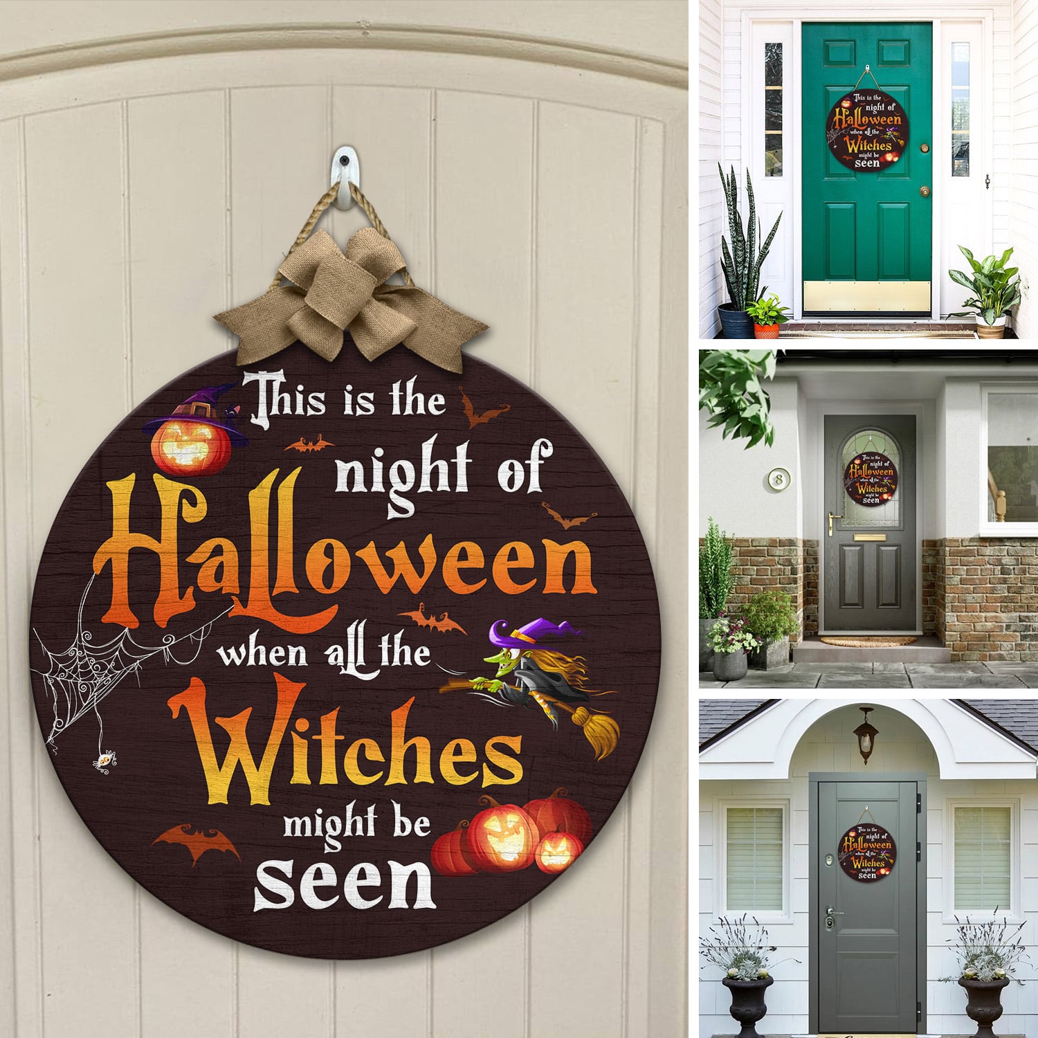 2KNG. Halloween Witch (6) Door Sign Mockup 12