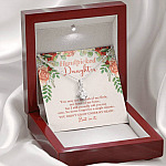 Handpicked Daughter Alluring Beauty Necklace - Jewelry Gifts For Adopted Child From Mom Dad Adoption Keepsake