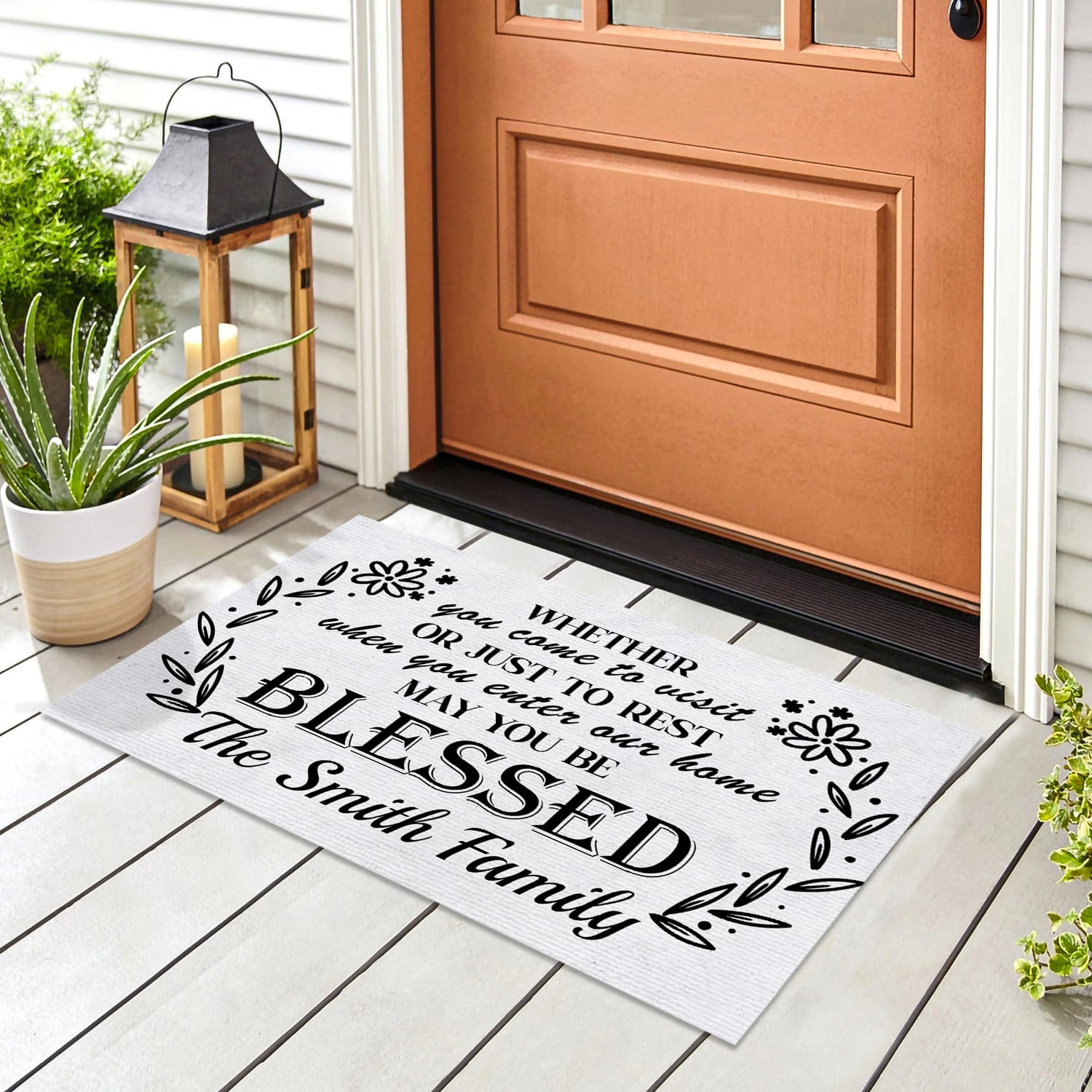 5LV. Whether You Come sample design Doormat mockup 8