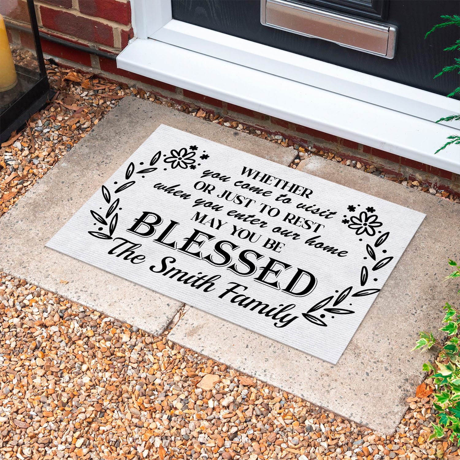 5LV. Whether You Come sample design Doormat mockup 10fx