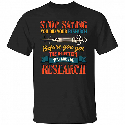 stop saying, Black, Unisex T-Shirt