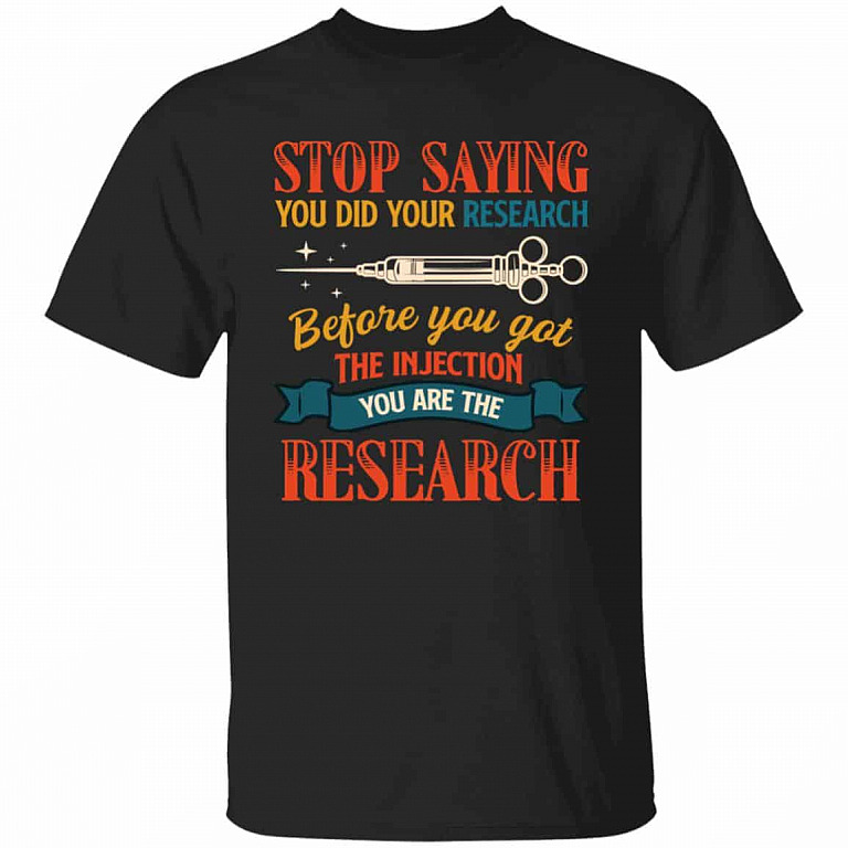 stop saying, Black, Unisex T-Shirt