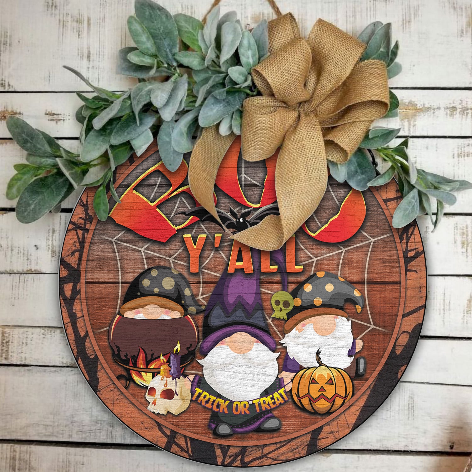 3KNG. Boo Y'all Door Sign Mockup 11