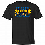 amount of crazy, Black, Unisex T-Shirt