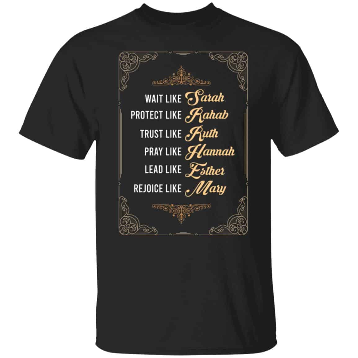 Wait Like Sarah Protect Tshirt, Black, Unisex T-Shirt