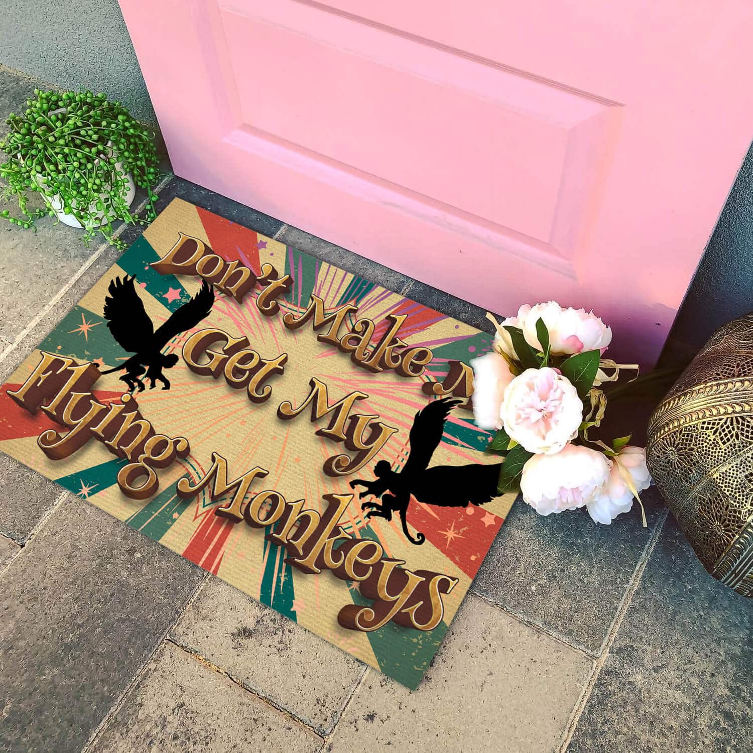 5TM. Flying Monkeys Doormat mockup 4