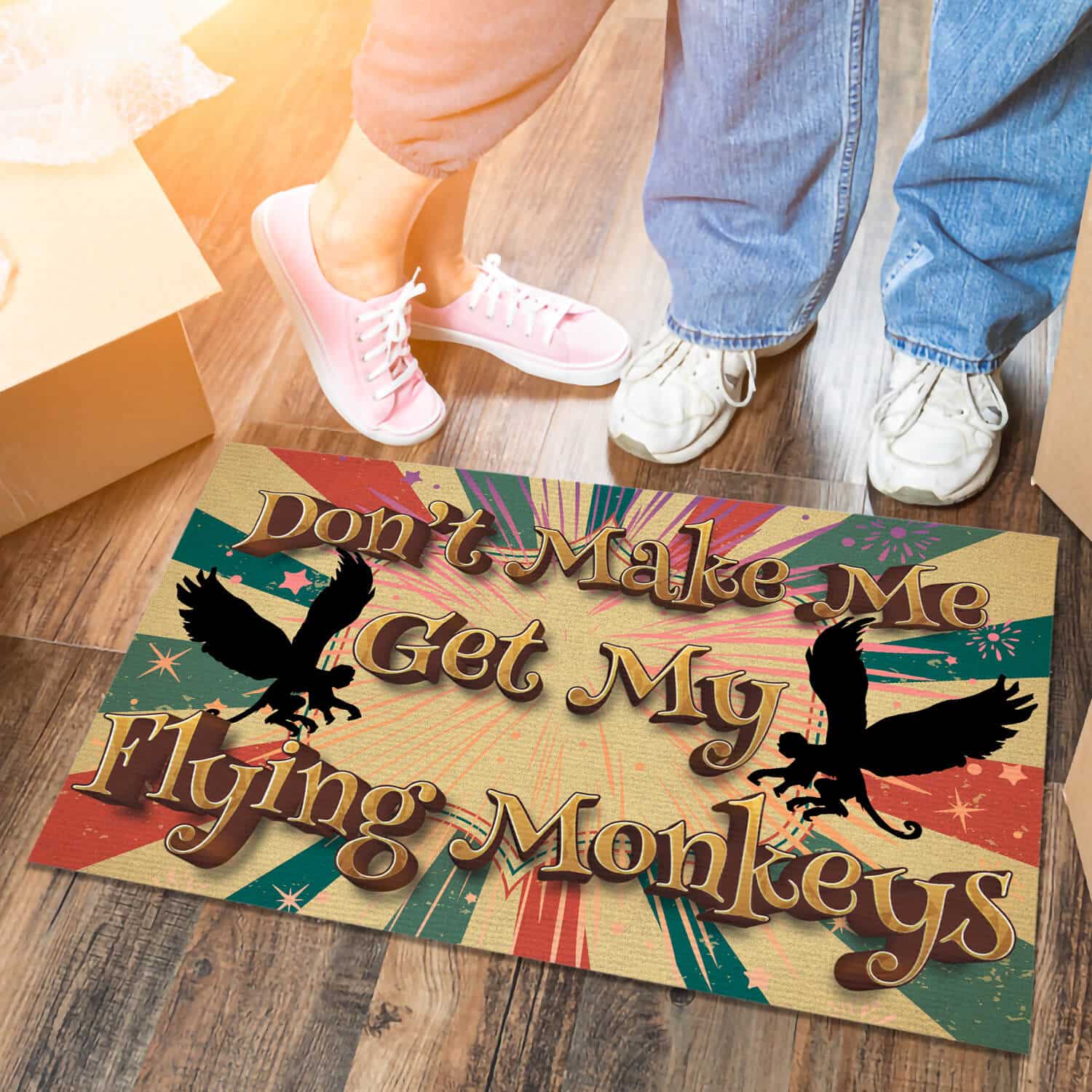 5TM. Flying Monkeys Doormat mockup 6