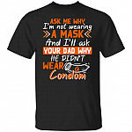 mask, Black, Unisex T-Shirt