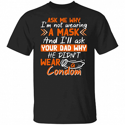 mask, Black, Unisex T-Shirt
