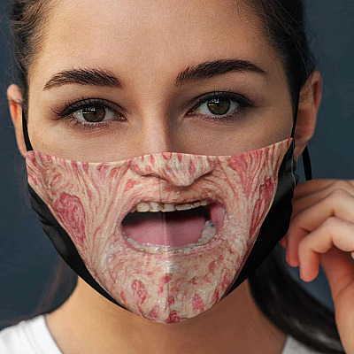 Freddy Horror Character Halloween Washable Reusable Custom Printed Cloth Face Mask Cover