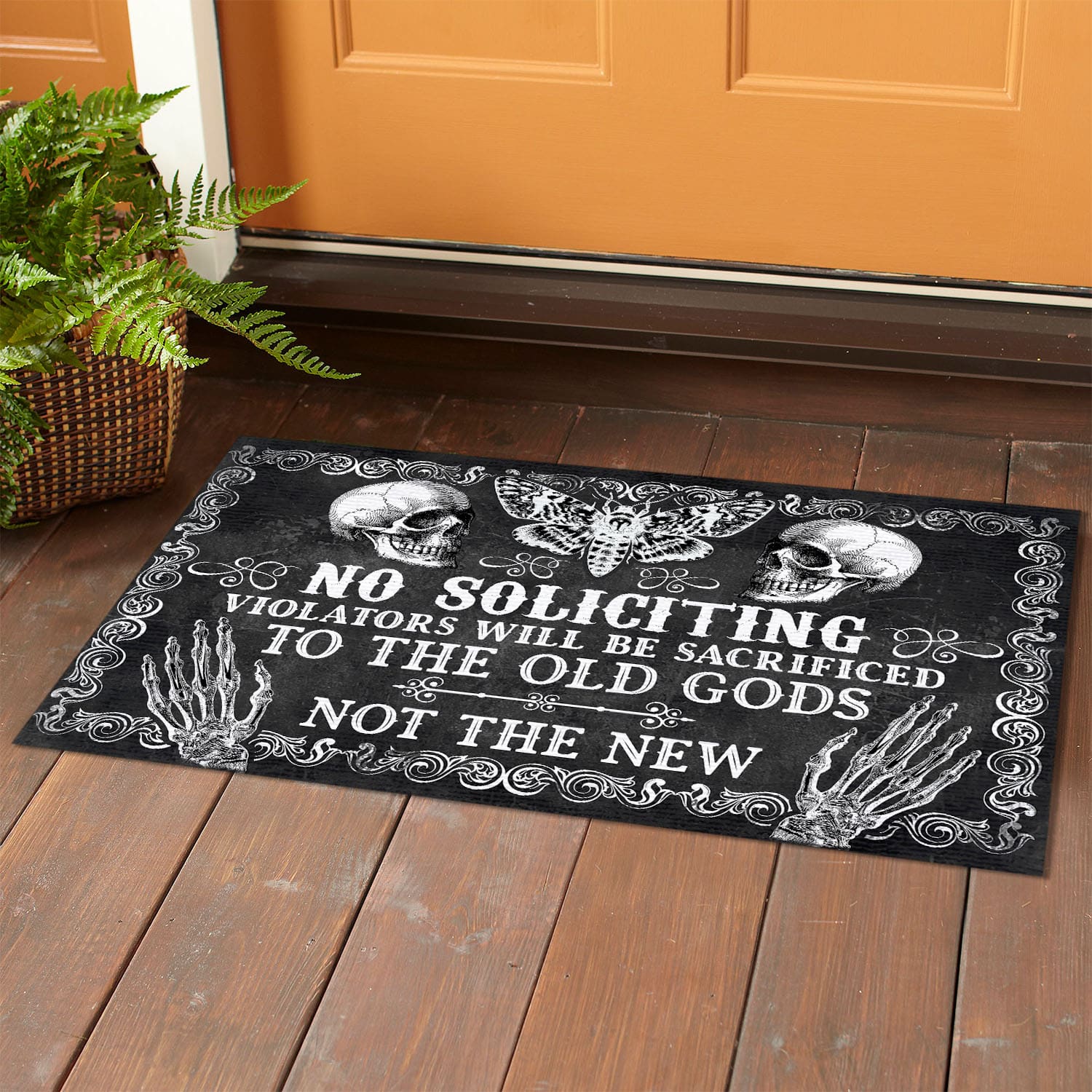 31 HG. No Soliciting Violators (4) Doormat mockup 1