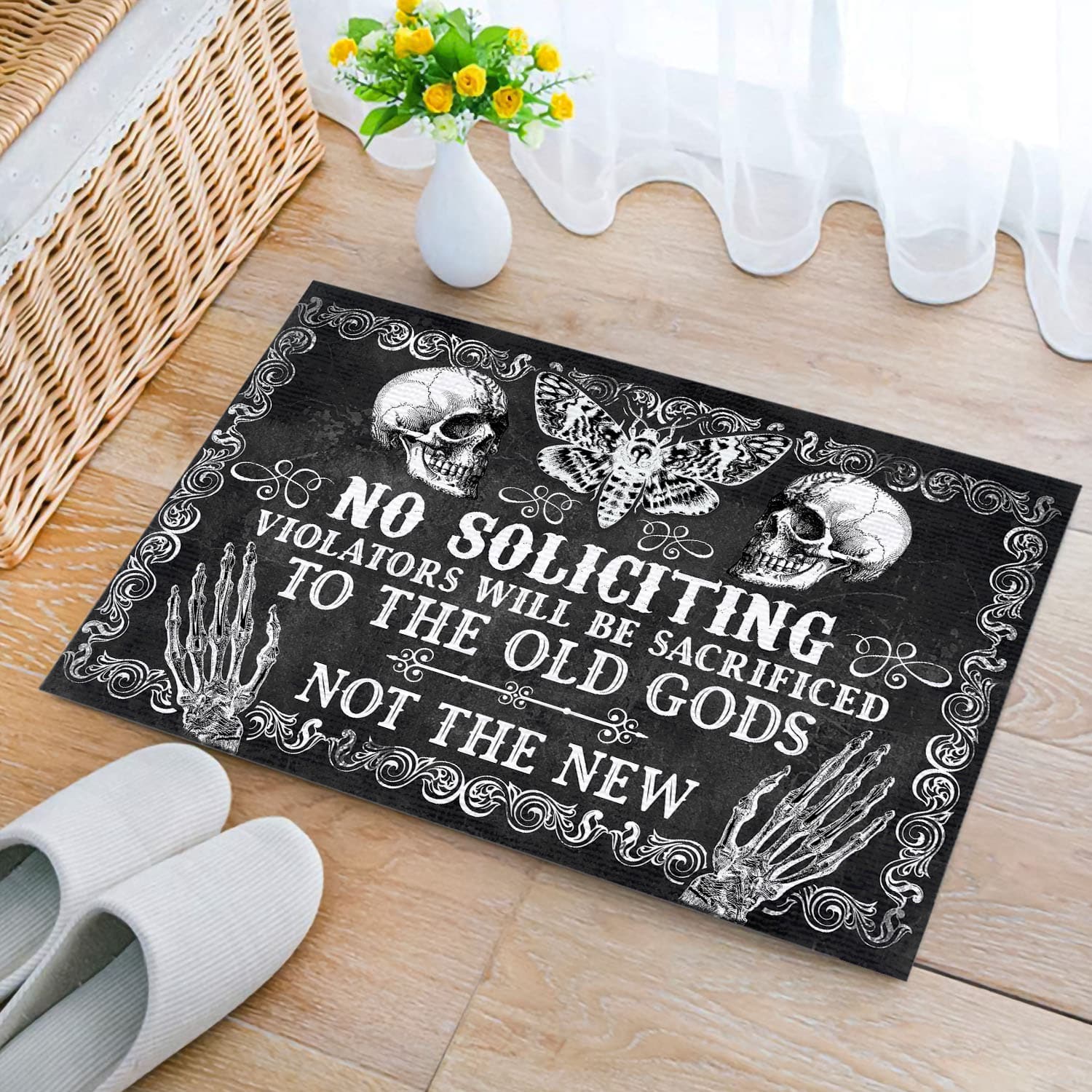 31 HG. No Soliciting Violators (4) Doormat mockup 2
