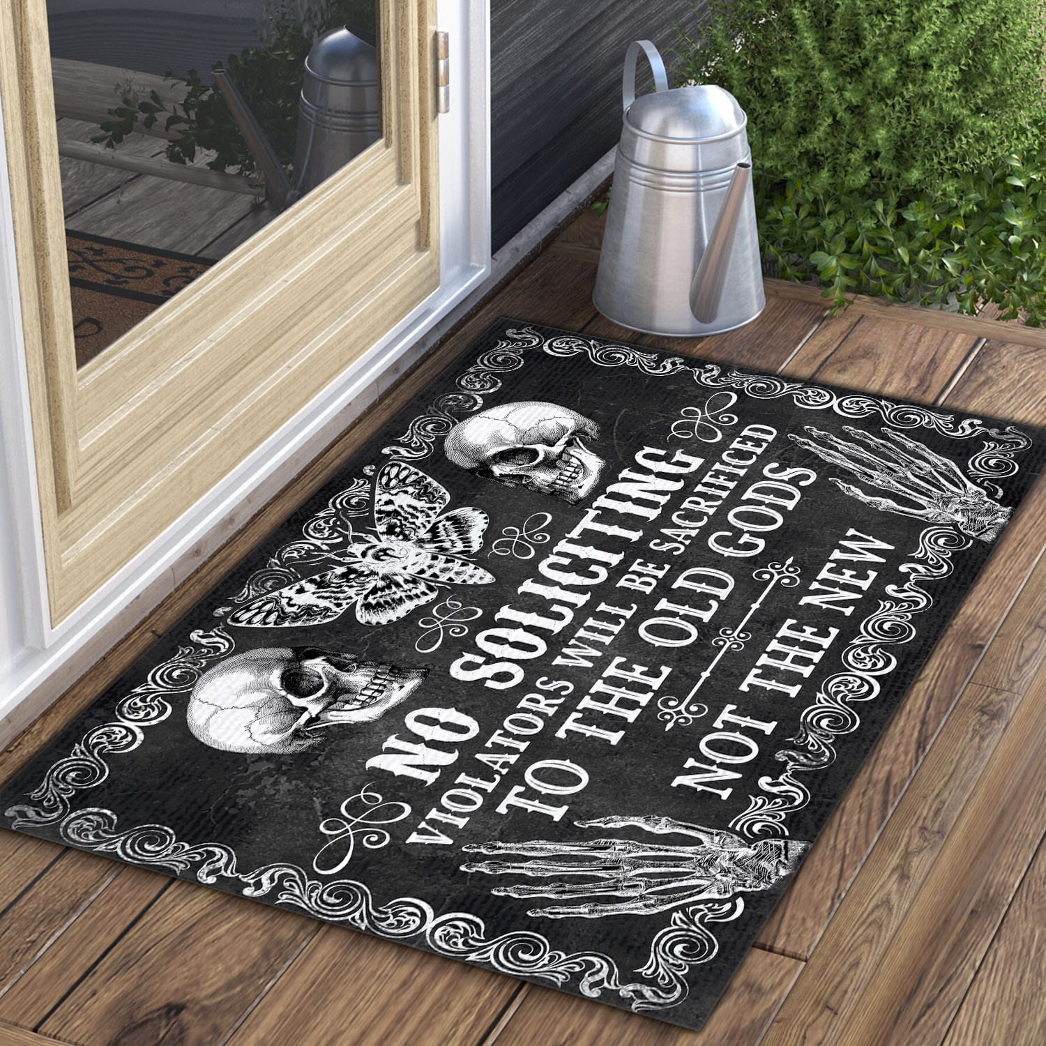 31 HG. No Soliciting Violators (4) Doormat Mockup 3