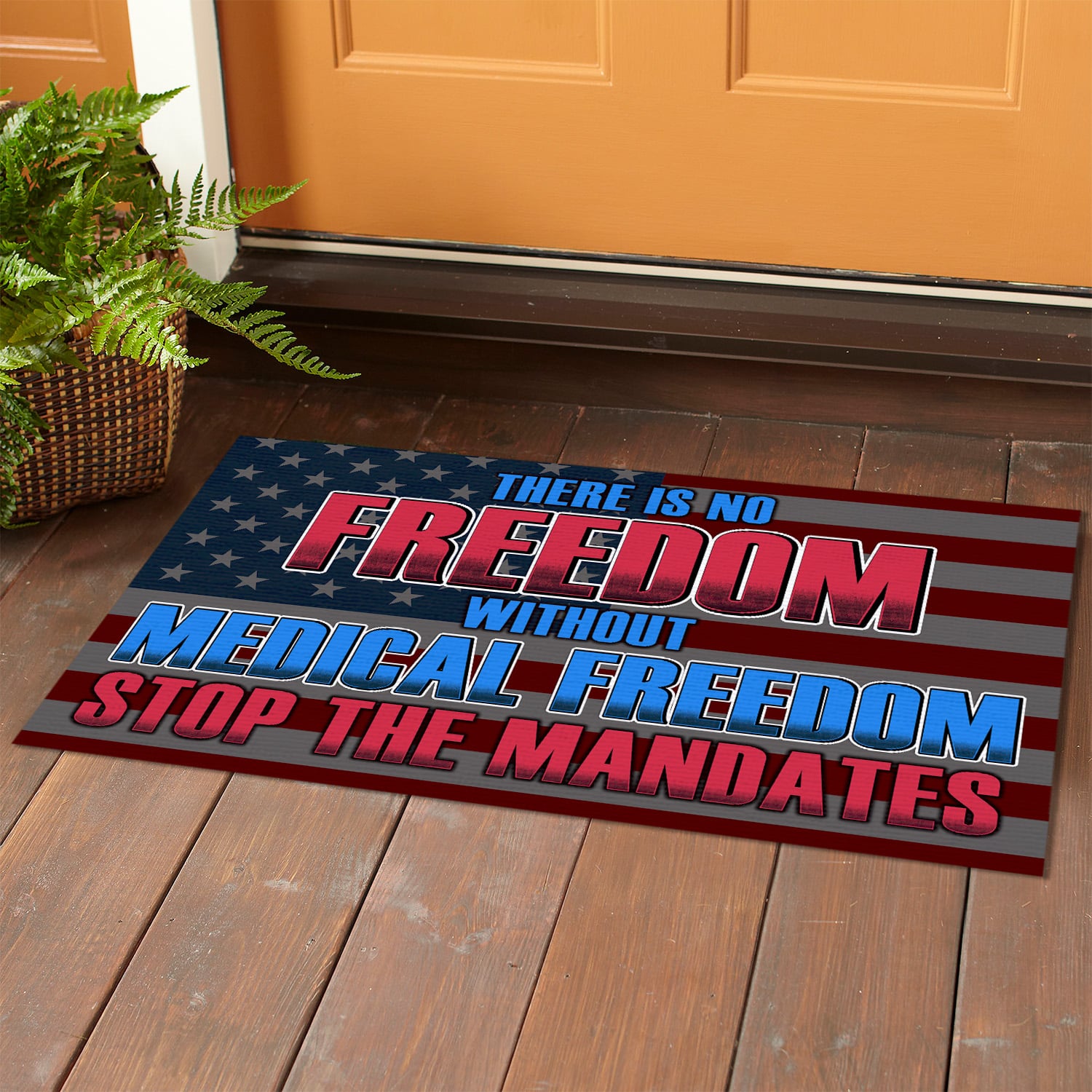 2LV. Medical Freedom (4) Doormat mockup 1