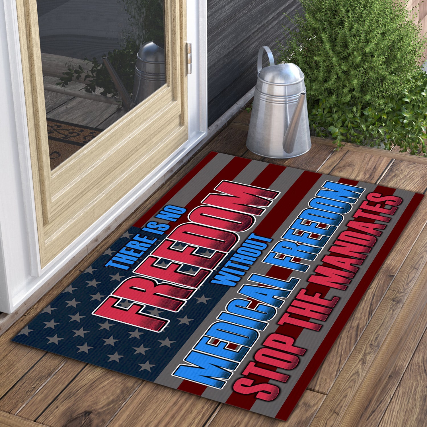 2LV. Medical Freedom (4) Doormat mockup 3